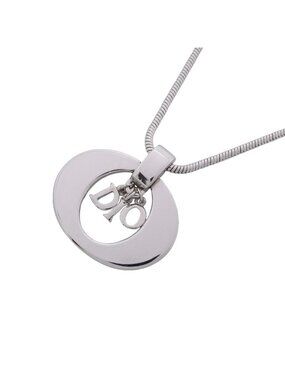 Dior Necklace Logo Metal Silver